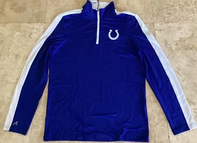 NEWAntigua Team Apparel Indianapolis Colts  1/4 Zip pullover large  MSRP $70 - Image 1 of 4