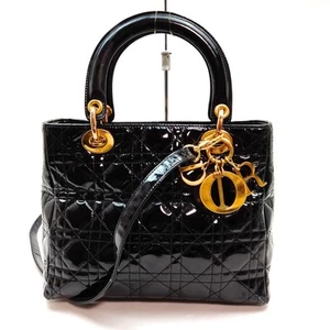 Christian Dior Hand Bag Black Patent leather 1948524 - Picture 1 of 9