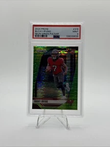 2024 Panini Prizm - #316 Bucky Irving Neon Green Pulsar (RC) PSA 9 - Picture 1 of 2