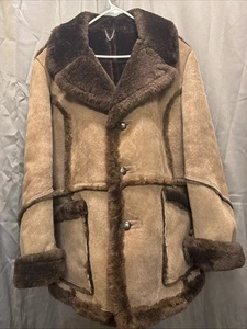 Chaqueta Ranchera de Cuero Nueva York Excelente De Colección Rara Talla 44 Marrón Piel de Oveja Hecha en EE. UU. - Imagen 1 de 20
