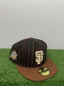 Gorra New Era San Francisco Giants Herringbone 59FIFTY ajustada 7 5/8 marrón MLB - Imagen 1 de 7