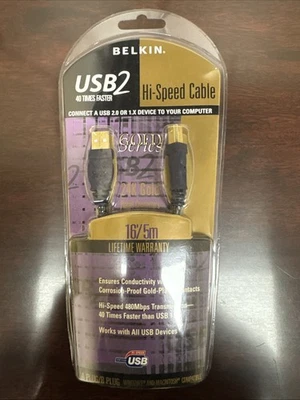 Belkin USB2 Hi-Speed Cable Gold Plated Gold Series - Image 1 of 2