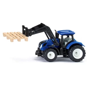 Siku 1544 New Holland Tractor with Pallet Fork & Pallet 1:87 Diecast Toy - Picture 1 of 1