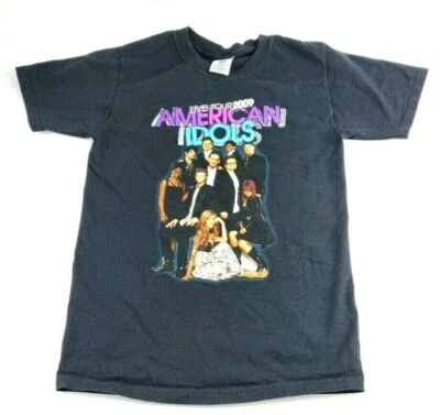 Camiseta Jerzees American Idols Live Tour 2009 Gráfica SS Juvenil Talla Pequeña (S) Foto 1 de 4