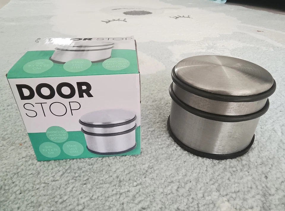 relaxdays XL Türstopper - Edelstahl, (75x95x95mm) (10012983)