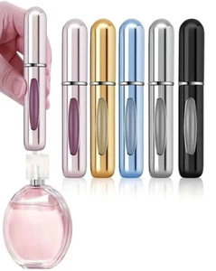 3pcs 5ml Portable Perfume Atomizer Spray Bottles for Travel, Random Colors-NEW - Picture 1 of 12