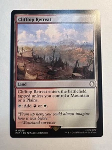 Clifftop Retreat Universes Beyond: Fallout Regular MTG Land - Picture 1 of 2