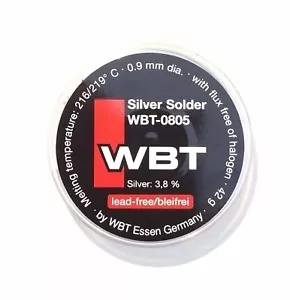 Silver solder WBT WBT0805 3.8% silver lead free 42g premium grade audio solder - Picture 1 of 2