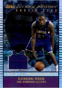2002-03 Topps Jersey Edition #JEKR Kareem Rush Rookie Card  