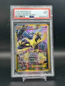 PSA 9 MINT Alakazam EX Fates Collide Secret Full Art Holo Pokemon Card #125/124 - Picture 1 of 2