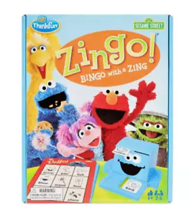 ThinkFun Sesame Street Zingo! BUILD LANGUAGE SKILLS AGES 4+ - Picture 1 of 6