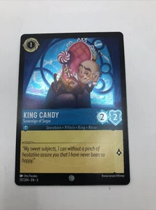 Disney Lorcana Shimmering Skies King Candy Sovereign of Sugar Lámina Fría 137/204 - Imagen 1 de 2