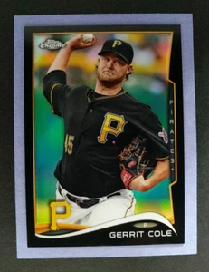 2014 Topps Chrome #46 ~ GERRIT COLE ~ Black Refractor SP /100 - Picture 1 of 3