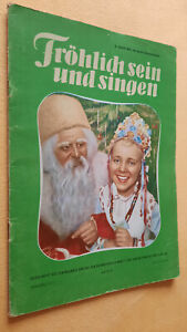 Frösi Wesoły bądź i śpiewaj, zeszyt 4, rocznik 1953 kalendarz bożonarodzeniowy