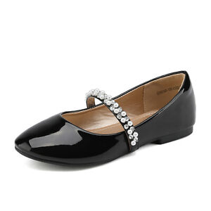 Girls Flat Shoe Dress Shoes Wedding Party Princess Shoes Mary Jane Shoes Flats