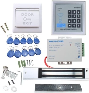 Kit De Sistema Control Acceso Puerta Independiente Cerradura Magnetica Electrica - Picture 1 of 7