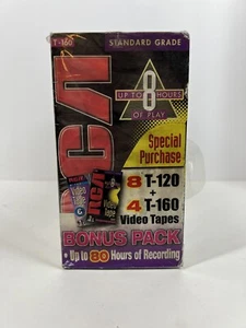 RCA VHS Tapes (8) 6 Hour T-120 And (4) 8hr T-160 Bonus Pack Standard Grade 80 HR - Picture 1 of 6