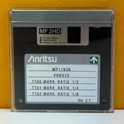 Disco Anritsu MP1763B PRBS10 TT00: relación de marca 1/2, relación TT01 1/4, relación TT02 1/8 Foto 1 de 2