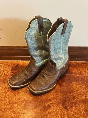 Ariat  Boots Womens  Western Rodeo Rancher Cowboy - Image 1 of 4