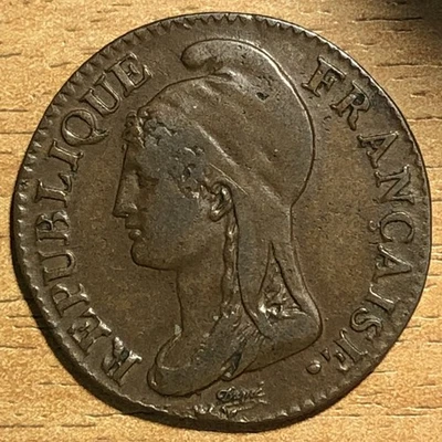 An 4 = 1795 5 centimes Dupré petit module Paris, TTB - Photo 1/4