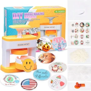 Badge Maker for Kids, 55 mm (2.16 inch) DIY Pin Button Maker Press Machine Ba... - Picture 1 of 6