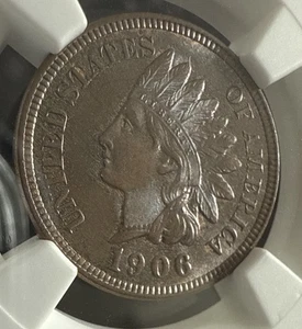 1906 Indian Head Cent - 1c NGC MS 66 BN CX40 - Picture 1 of 5