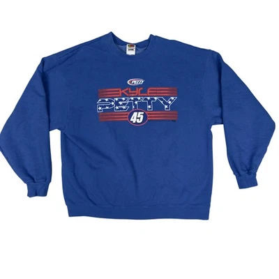 Sudadera De Colección Kyle Petty NASCAR Para Hombres XL Azul Cuello Redondo Carreras Georgia-Pacífico 45 Foto 1 de 4