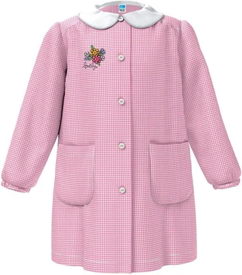 Grembiule Asilo Bambina SIGGI 33GR4026 Mazzo Fiori-Lovely Bottoni - Immagine 1 di 4