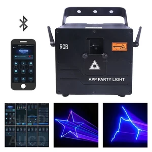 10-15W Pro Phone App 30Kpps RGBW iLDA DMX Animation Stage Projector Laser Lights - Picture 1 of 22
