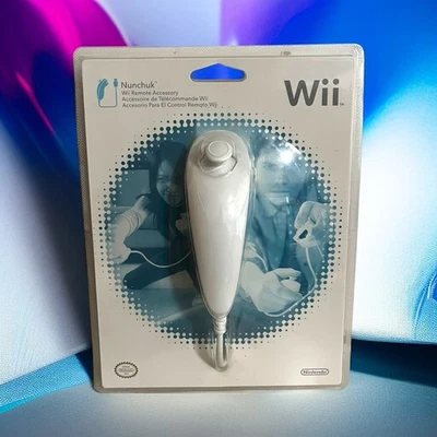 Mando Nintendo Wii Nunchuk Mando Accesorio Blanco Nuevo Precintado Foto 1 de 3