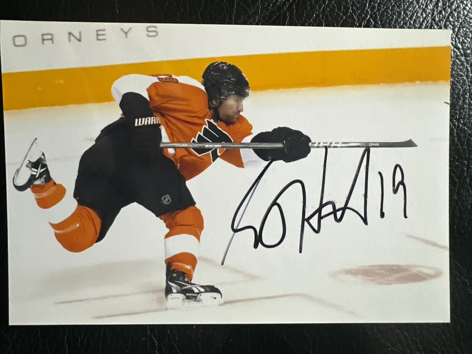 Fotografía 4x6 firmada por Scott Hartnell Philadelphia Flyers Foto 1 de 1