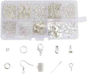 Jewelry Making Kit Sp Findings Tiger Tail Earrings Eyepins Beads Lobster Clasps - Picture 1 of 12