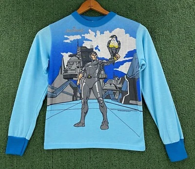 Vintage 1986 Silverhawks Animated Pajama Long Sleeve Top Shirt Boy’s Size 4T - Image 1 of 4