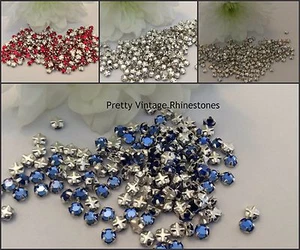 Swarovski Rose Montees 10ss (2.8mm) Vintage Prong Set Pk 30 CRAFT COLOUR CHOICE - Picture 1 of 36