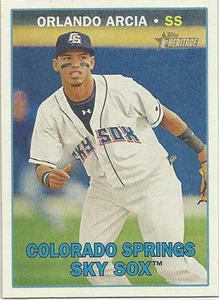 Orlando Arcia Milwaukee Brewers 2016 Topps Heritage Minor League - Picture 1 of 2