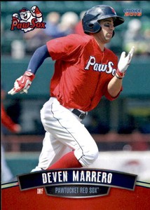 2016 Pawtucket Red Sox Choice #17 Deven Marrero Davie Florida FL Baseball Card