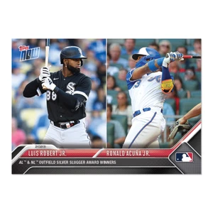 2023 Topps Now Silver Slugger Dual's SS-6 Robert Jr. / Acuna Jr - Free Shipping! - Picture 1 of 2