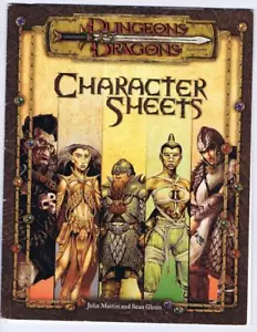 Character Sheets (Dungeons & Dragons 3.0 Accessory d20 2000 WotC #11642) - Picture 1 of 1