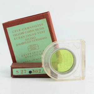Filtro de lente Zeiss Ikon amarillo verde con estuche rígido y caja original | S27 382/GR - Imagen 1 de 7