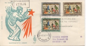 1962 FDC Venetien N.71 / V Vatikan Weihnachten Registriert MF64363 - Bild 1 von 1