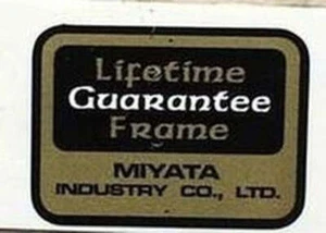 Miyata Lifetime Guarantee Decal - Picture 1 of 1