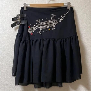 JUNYA WATANABE COMEE des GARCONS gonna decorata con borchie con perline donna nera taglia M - Foto 1 di 10