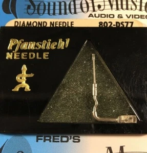 NEW  Pfanstiehl 802-DS77 DIAMOND Needle Stylus "Dual Needle" Many Brands 802DS77 - Picture 1 of 6