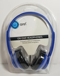 Onn - Auriculares On-Ear - Azul - Conector estéreo de 3,5 mm - Imagen 1 de 2