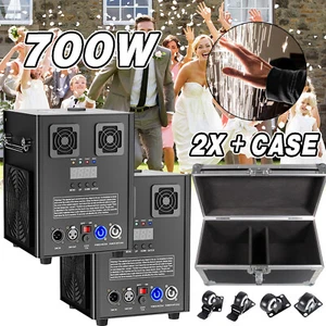 2 PIEZAS 700W Máquina de Fuegos Artificiales Chispa Fría Efecto Escenario Boda DJ Fiesta DMX y Estuche - Imagen 1 de 19
