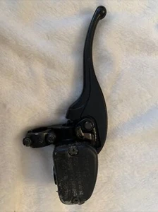 Solid metal brake clutch or throttle motorcycle lever with oil and lock used - Picture 1 of 8