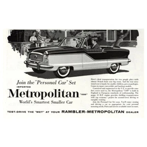 1960 Rambler Metropolitan: Join the Personal Car Set Vintage Print Ad - Picture 1 of 1