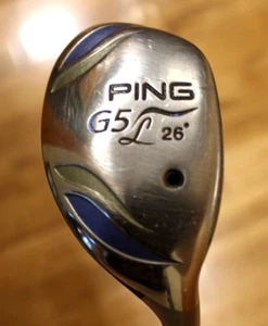PING G5L 26 DEGREE HYBRID -ULT 50 H GRAPHITE SHAFT Women's Golf Club - Picture 1 of 8