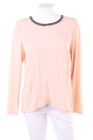 VERO MODA Longsleeve-Shirt Viskose Perlen Applikationen XL nude pink