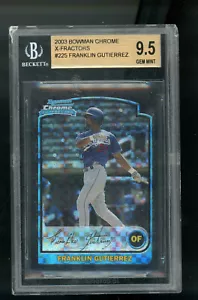 2003 Bowman Chrome - #225 Franklin Gurierrez - 1st Bowman - X-Fractor - BGS 9.5 - Picture 1 of 2